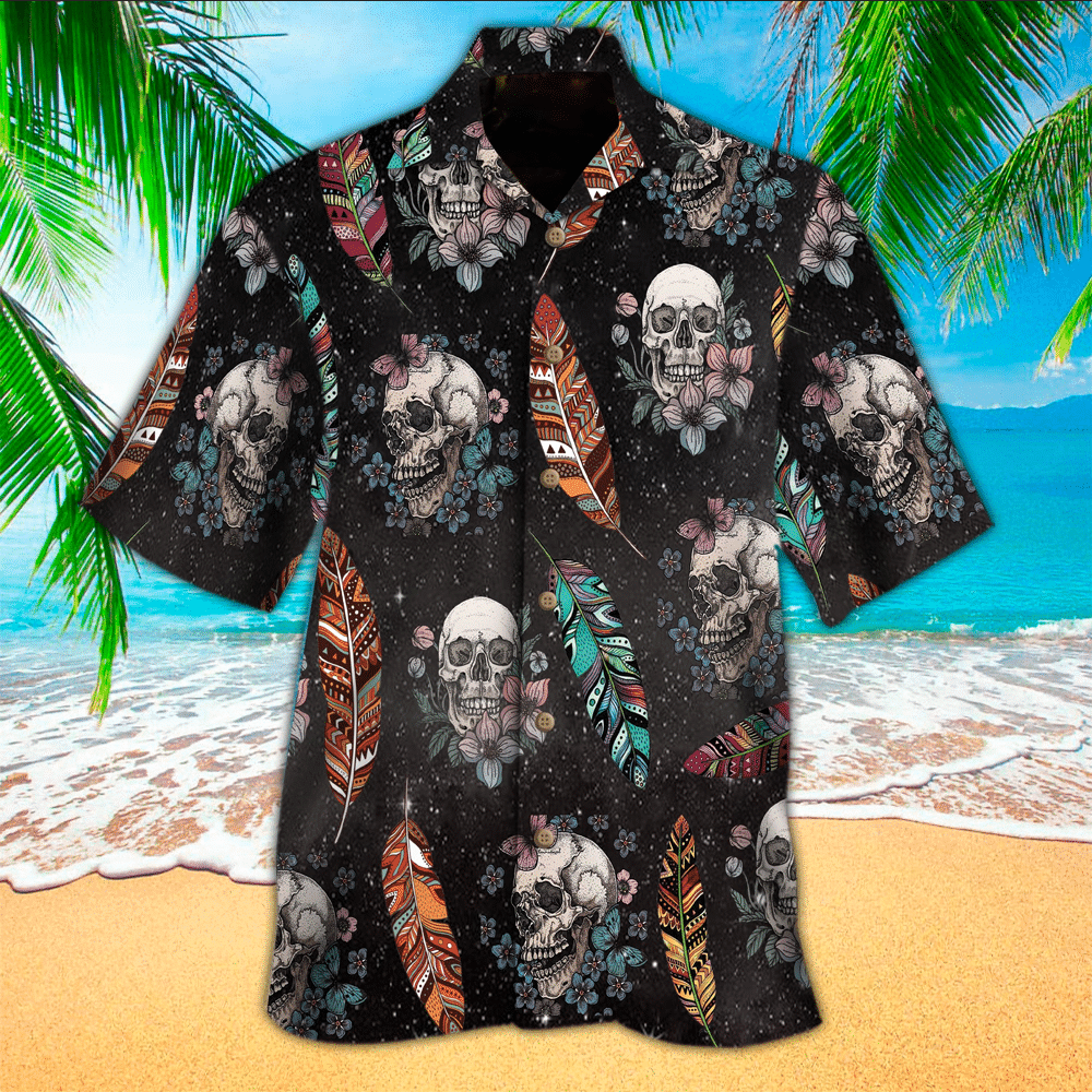 Skull Aloha Hawaii Shirt/ Perfect Hawaiian Shirt For Skull Lover