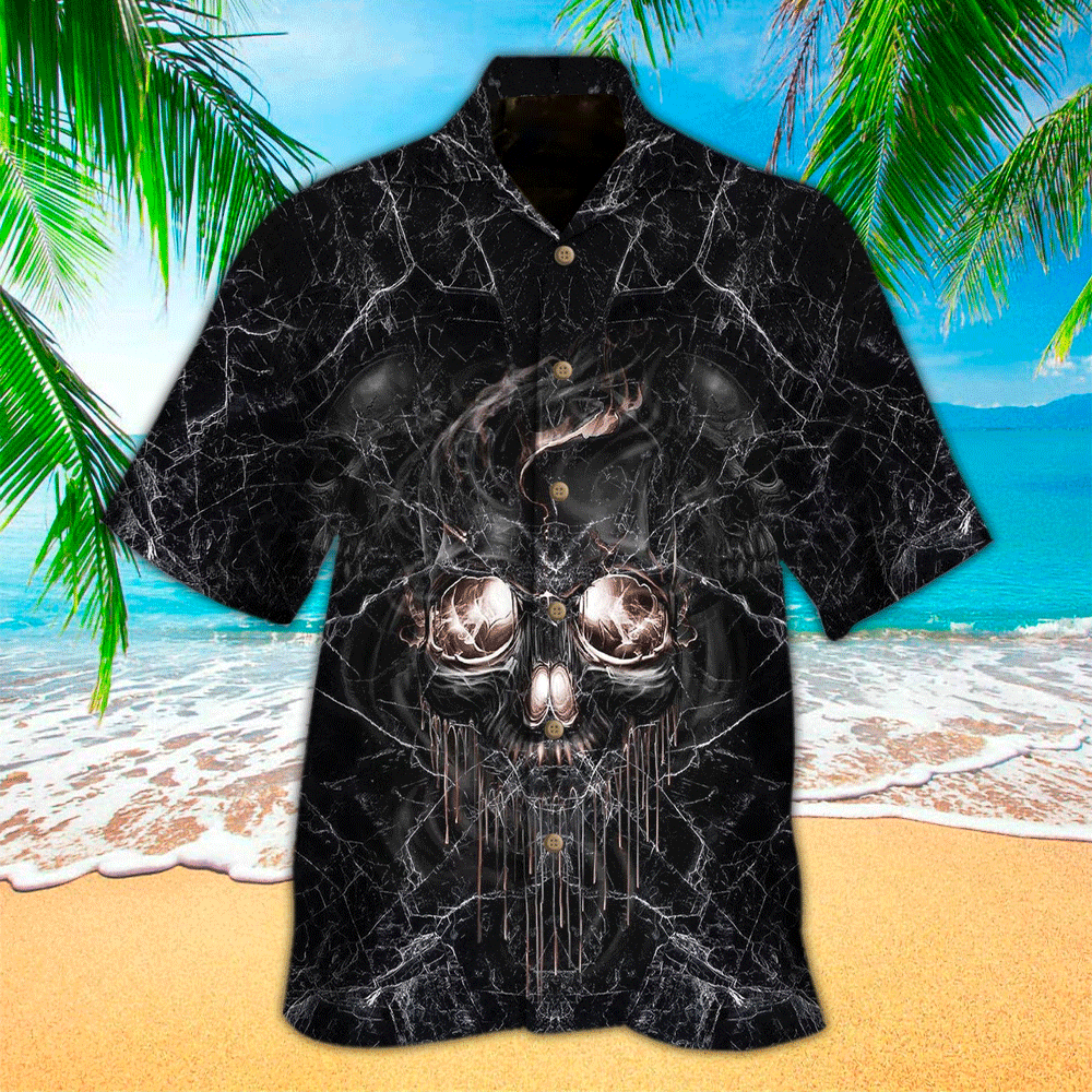 Skull Hawaii Shirt/ Perfect Hawaiian Shirt For Skull Lover/ Hawaiian shirt for men