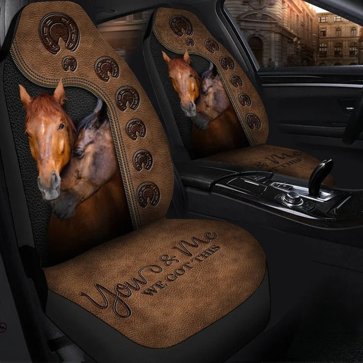 Horse Couple We Got This Front Car Seat Covers Universal Fit