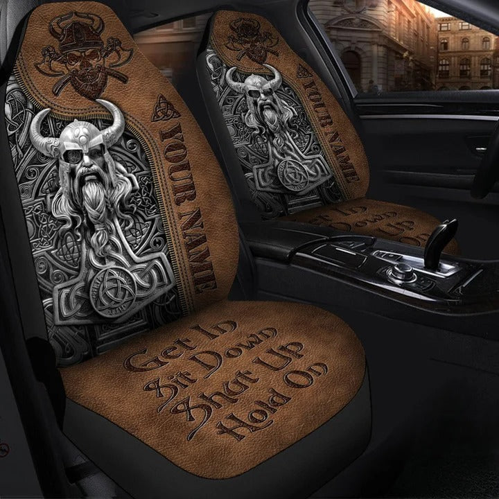 Personalized Viking Odin Best Car Seat Cover Universal Fit