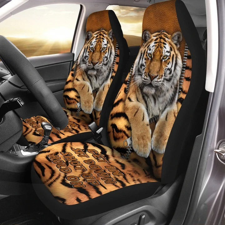Cool Tiger Car Seat Cover Tiger Pattern