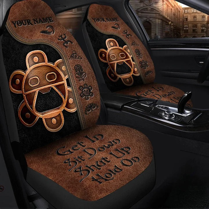 Personalized Name Puerto Rico Hold on Car Seat Covers Universal Fit