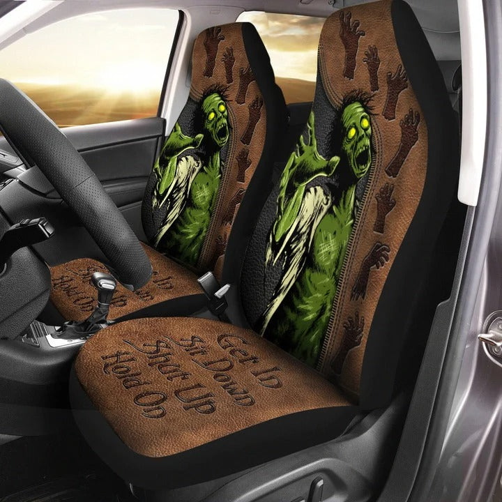 Zombie Front Car Seat Cover For Men Women