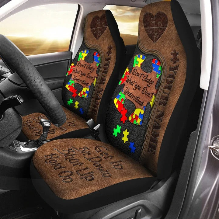 Personalized Autism Car Seat Covers Don