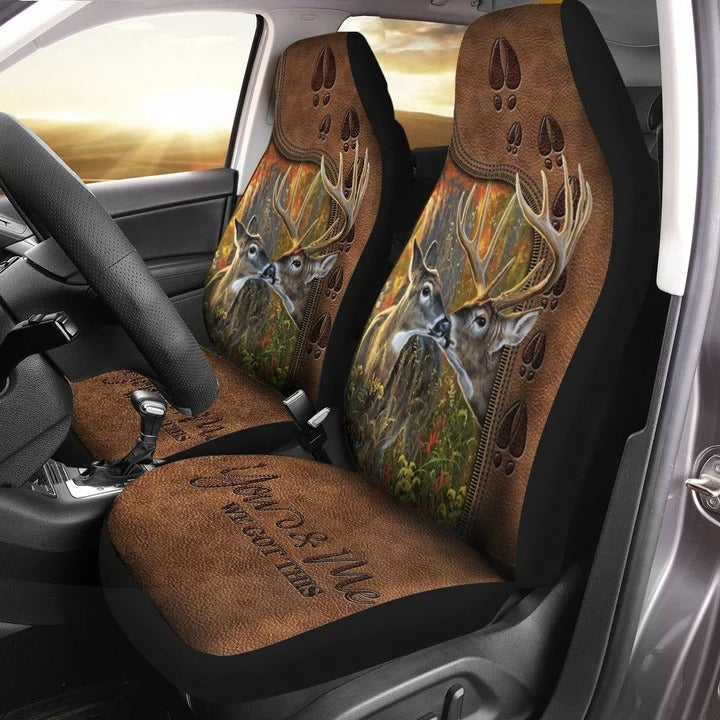 Deer Couple We Got This Front Car Seat Covers Universal Fit