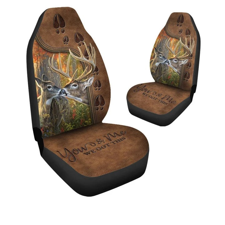 Deer Couple We Got This Front Car Seat Covers Universal Fit