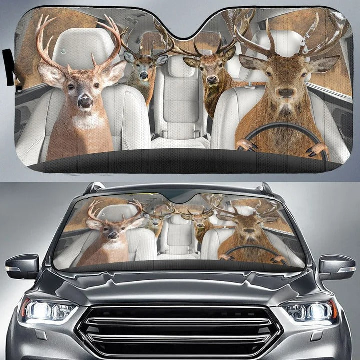 Deer Hunting Auto Car Sunshade/ Deer Car Sun Shade