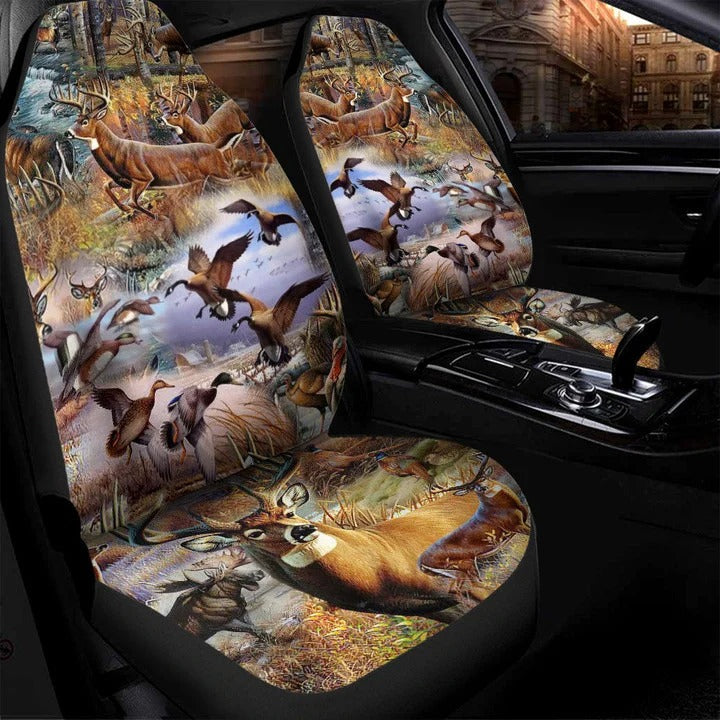 Front Car Seat Cover With Deer Hunting Pattern/ Deer Hunter Seat Cover Car