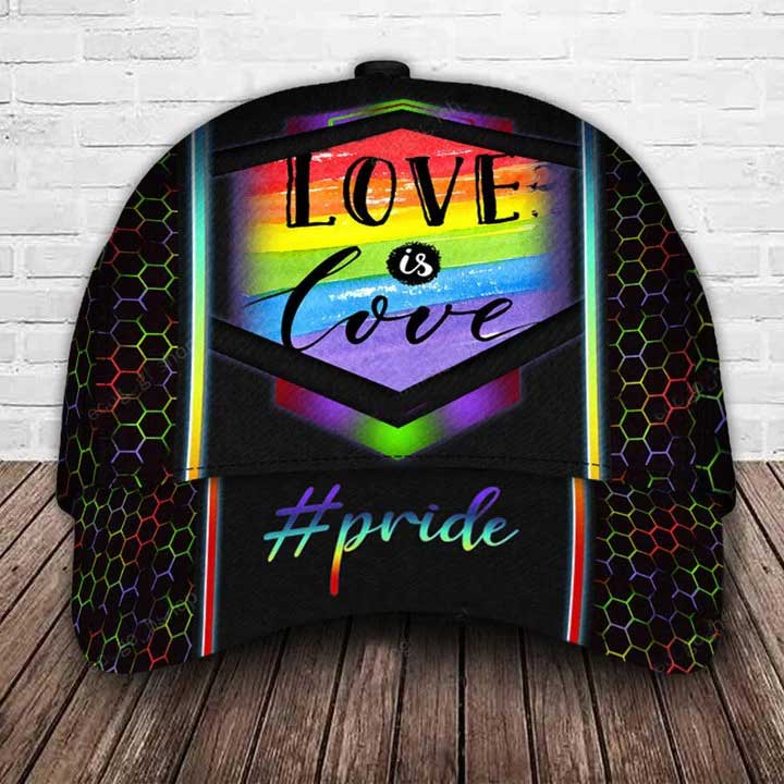 LGBT Pride Classic Cap/ Love Is Love Pride Baseball Cap For Gaymer/ Ally Support LGBT Cap