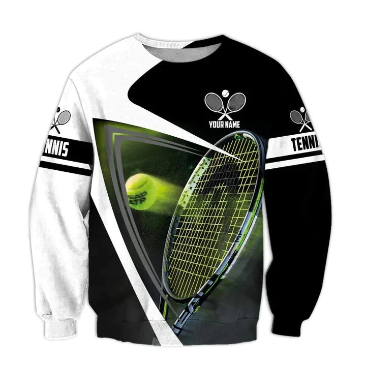 Personalized Name 3D All Over Print Tennis T Shirt Men Women/ Tennis Player Uniform Hoodie