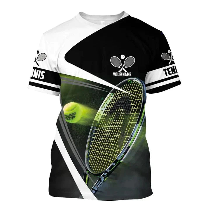 Personalized Name 3D All Over Print Tennis T Shirt Men Women/ Tennis Player Uniform Hoodie