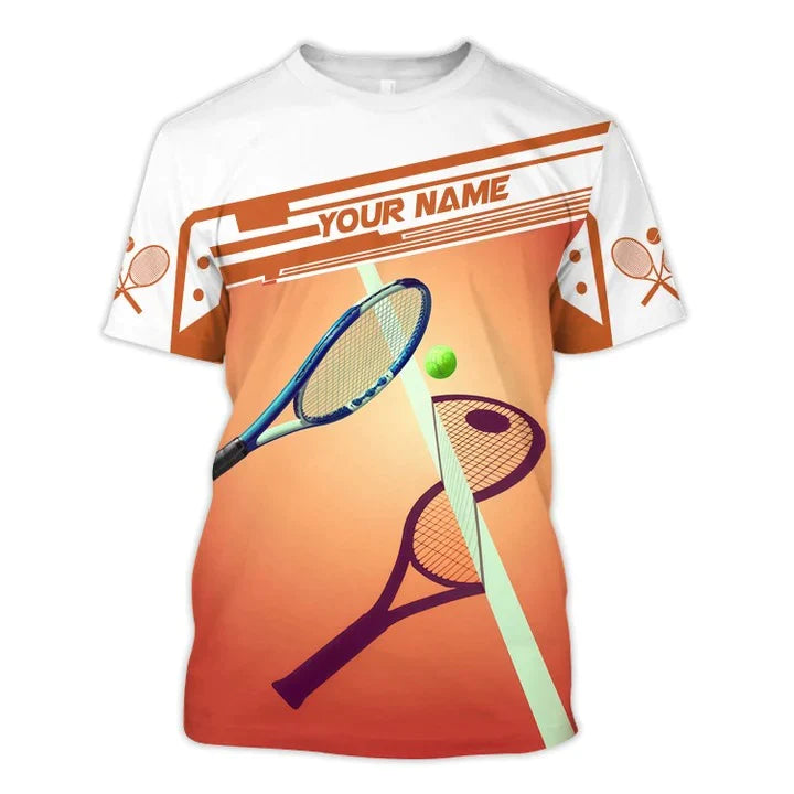 Custom 3D Print Zip Hoodie For Tennis Player/ Women Tennis Tshirt/ Men Tennis Player Gift