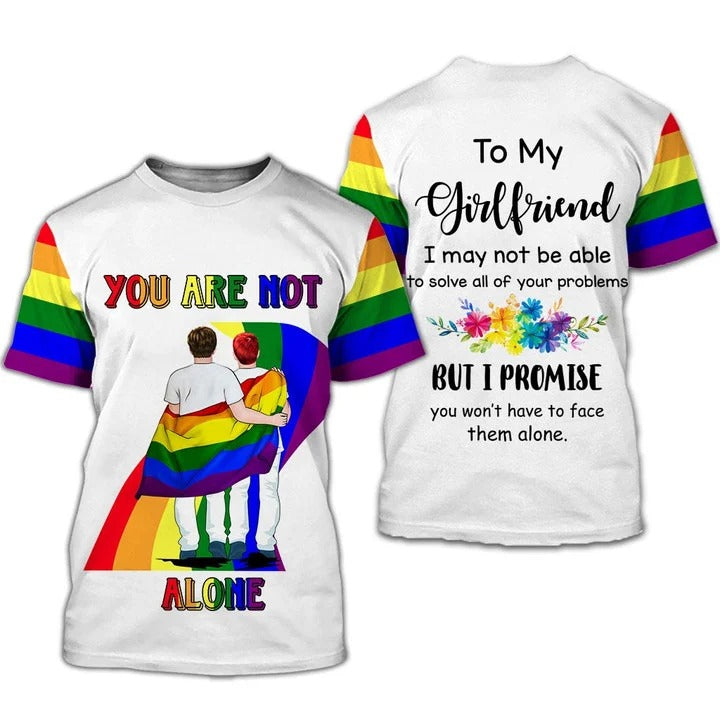 3D All Over Printed Lgbt Shirt For Pride Skull Pride Love Is Love 3D Tee Shirt/ I Live To Make A Difference T Shirt 3D