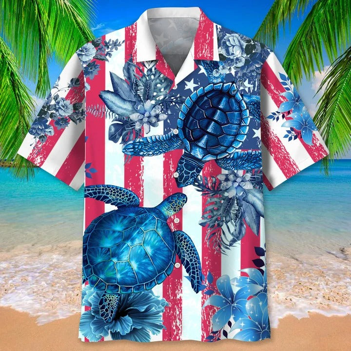 Turtle Beach Nature Hawaiian Shirts/ 3D Full Print Aloha Beach Shirt For Men And Woman/ Turtle Hawaii Shirt/ Turtle Gifts