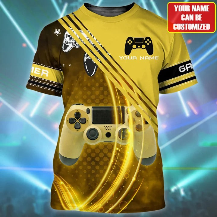 Personalized 3D All Over Print Shirt For Gamer/ Gamer Tshirt/ Colorful Game Player Team Uniform/ Gaming Uniform