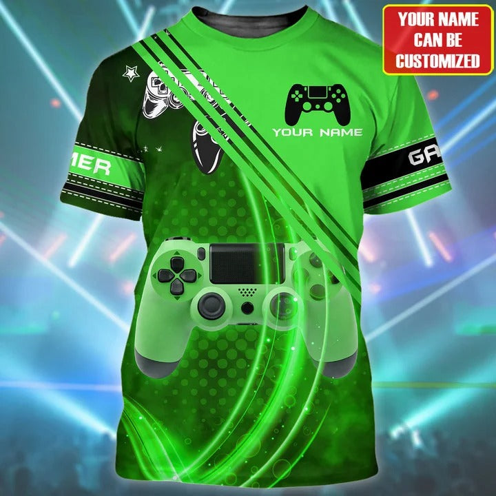 Personalized 3D All Over Print Shirt For Gamer/ Gamer Tshirt/ Colorful Game Player Team Uniform/ Gaming Uniform