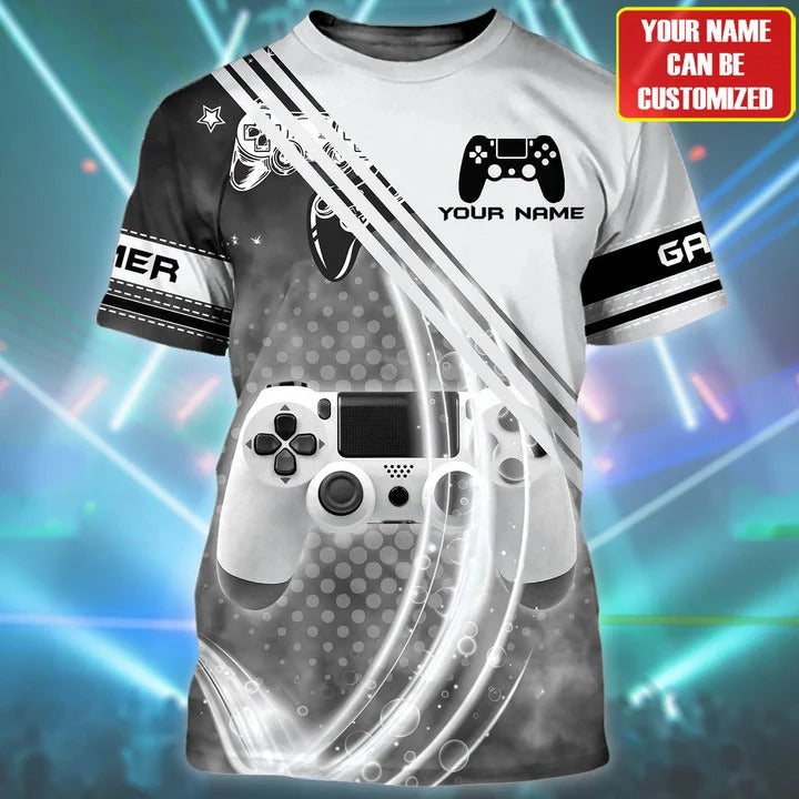 Custom Gamer Shirt Men Women/ Game 3D Printed On Tshirt/ Gaming Lover Gift/ Game Player Shirts