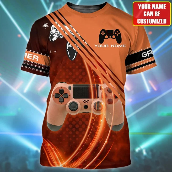 Custom Gamer Shirt Men Women/ Game 3D Printed On Tshirt/ Gaming Lover Gift/ Game Player Shirts