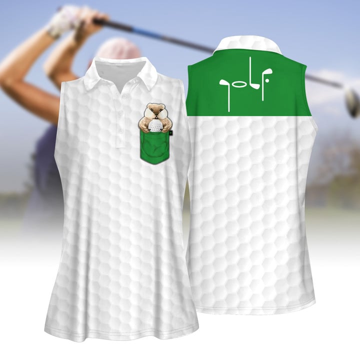 3D All Over Print Gopher Golf Women Short Sleeve Polo Shirt Sleeveless Polo Shirt