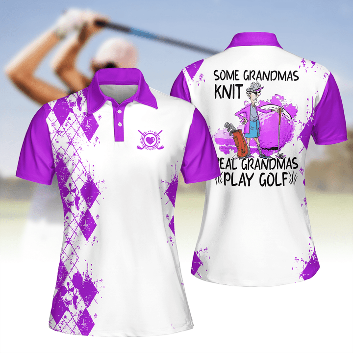 Golf Some Grandmas Knit Shirt Multicolor Sleeve Women Polo Shirt For Ladies Golf Shirt