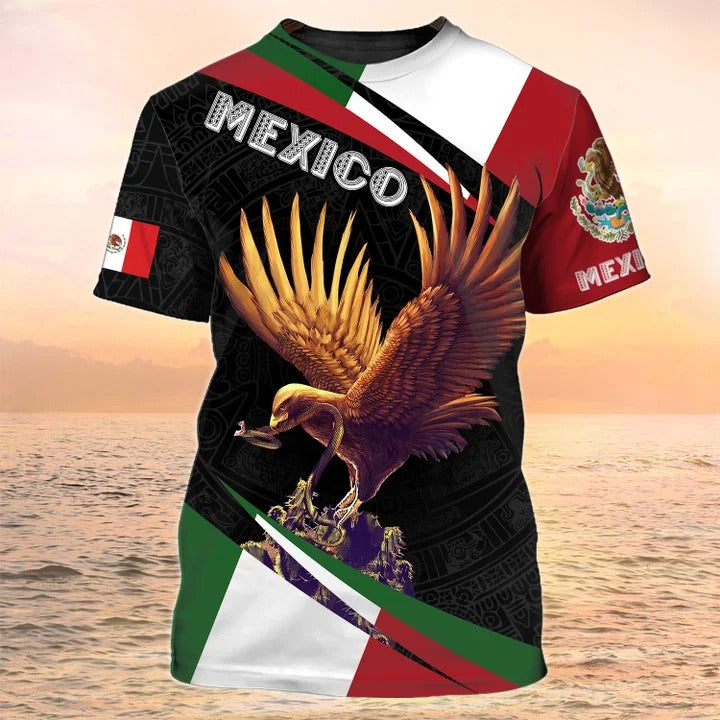 Mexico Eagle T Shirt Mexican Flag Tee Shirt For Men Women