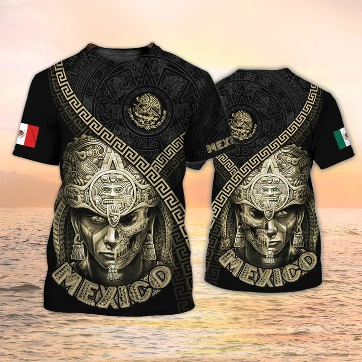 Mexico T Shirt Aztec Shirt For Men Women/ 3D Print Mexico Eagle Tshirt
