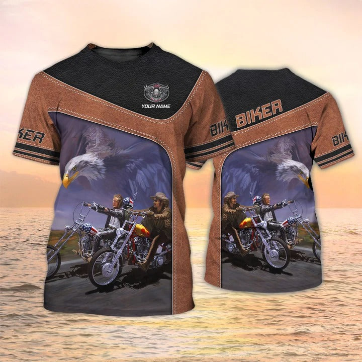 Biker Shirt Motocycle Custom T Shirt/ 3D All Over Print Tshirt For Biker/ Biker Gift