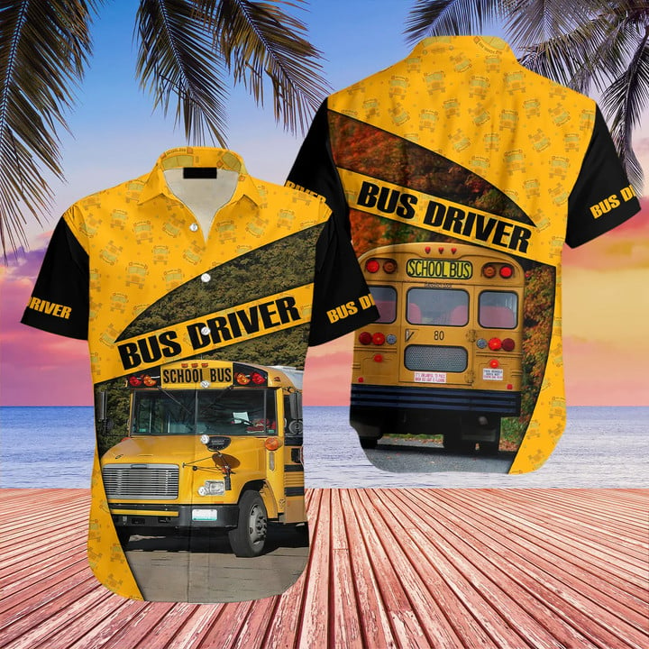 Bus Driver Hawaii shirt/ Bus Driver Hawaiian Shirt For Men/ Gifts for driver