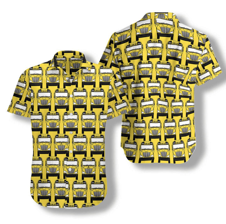 Bus Driver Hawaii shirt/ School Bus Hawaiian shirt/ Gift for Driver Dad/ Grandpa