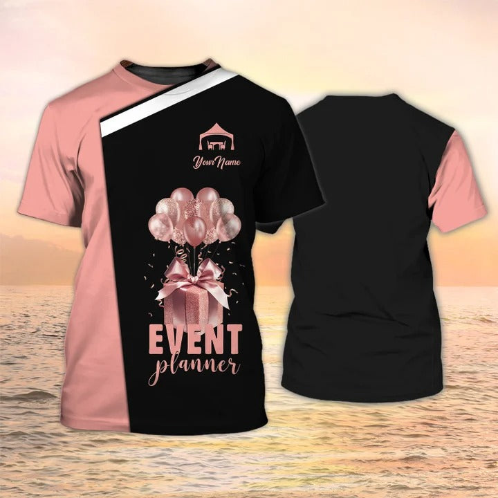 Custom 3D Full Printed Event Planning Shirt/ Event Planner Shirts Event Planner Gift