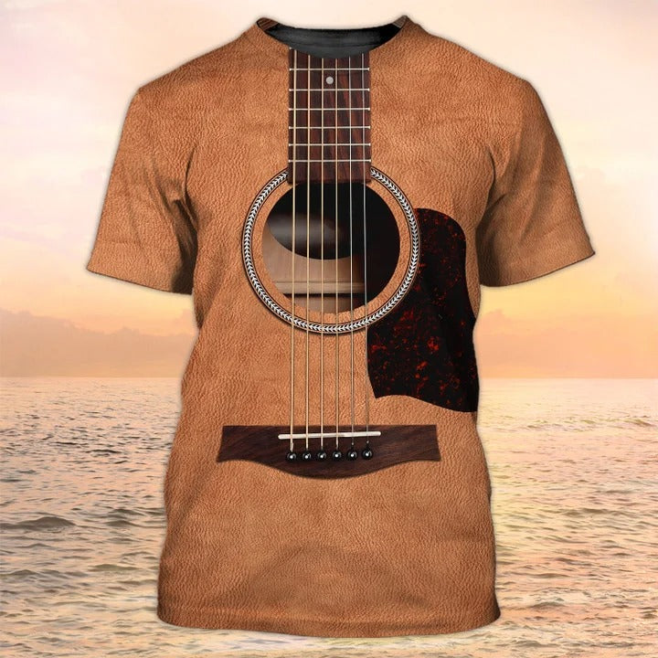 3D All Over Print Funny Guitar T Shirts/ Guitar Tshirts/ Mens Guitar Shirts