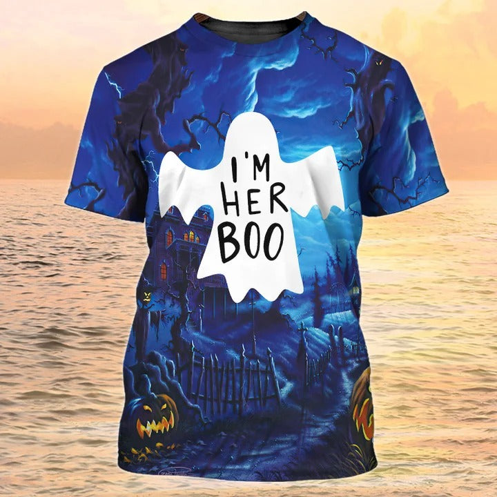 I''m Her Boo Halloween Shirt For Men Women/ Halloween 3D All Over Print Tshirt/ Halloween Tshirts