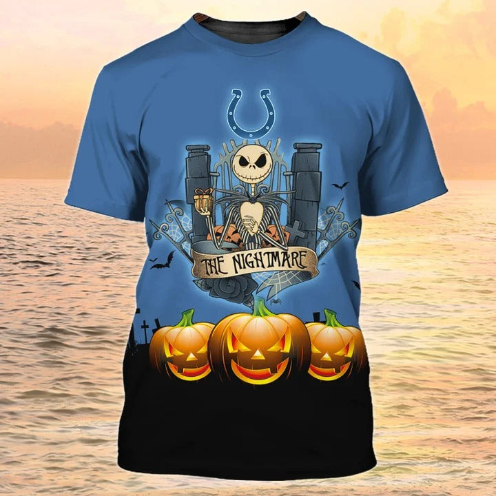 The Nightmare Halloween Shirt/ 3D All Over Printed Skeleton Unisex Tshirt For Halloween