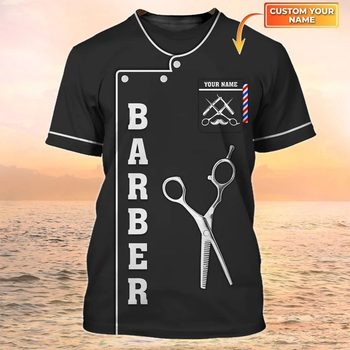Barber Shop T Shirts Custom Barber T Shirts Black Best Cuts Styling Shirt
