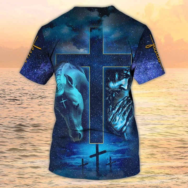 3D Print Jesus Tshirt/ Horse Shirts/ Jesus Is My Savior Shirt Men Women