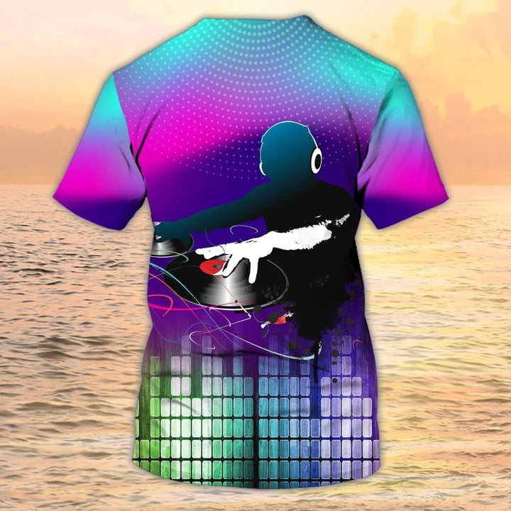 DJ Men Personalized 3D Shirts/ DJ Custom Tshirt/ DJ Gift For Him