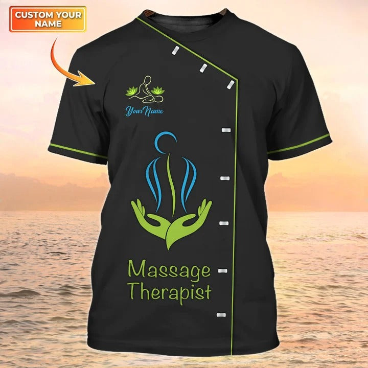 Massage Therapist Shirt Massage Therapy Custom Uniform
