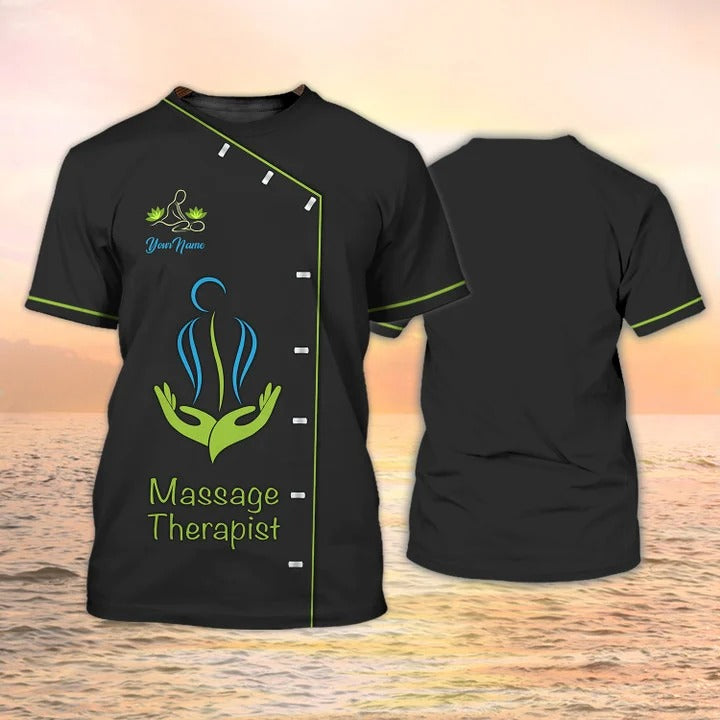 Massage Therapist Shirt Massage Therapy Custom Uniform