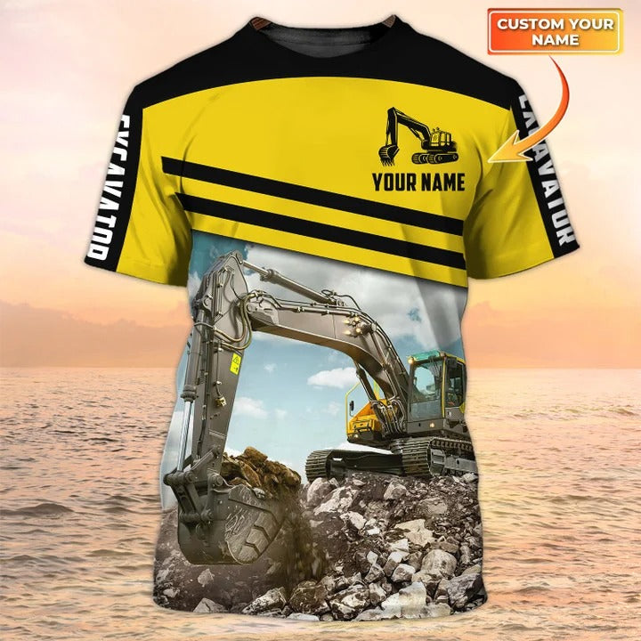 Heavy Equipment Excavator T Shirt Men Women/ To My Husband Excavator