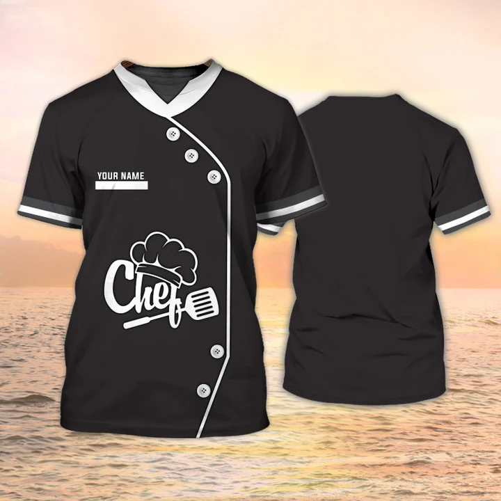 Custom Black Shirt For Master Chef/ Men Chef Shirt/ Unisex Tshirt For Cooking Lover