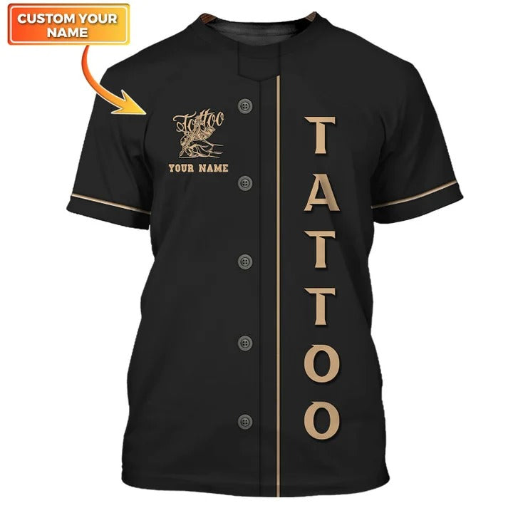 Tattoo Artist Personalized 3D Shirt Classic Tattoo Uniform/ Tattoo Shop Tshirt