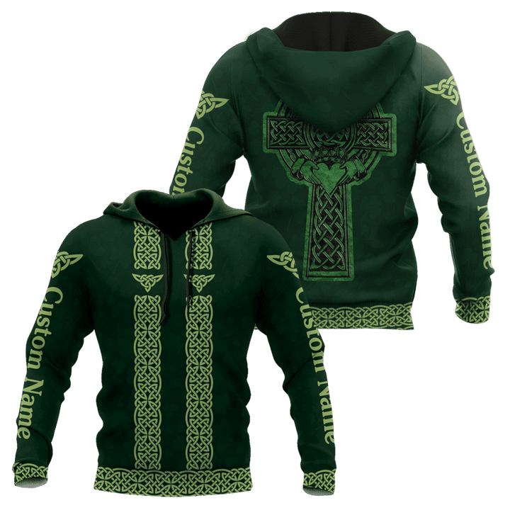 Customized Name Irish Saint Patrick''s Day 3D All Over Printed Shirts/ Give Heart For Queen Shirt