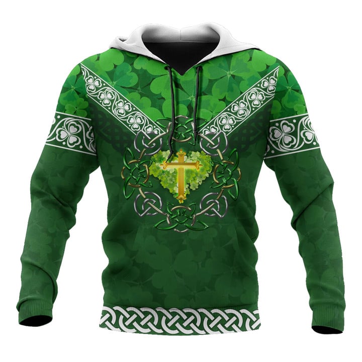 Premium Christian Jesus Easter St Patrick''s Day 3D All Over Printed Unisex Shirts Hoodie