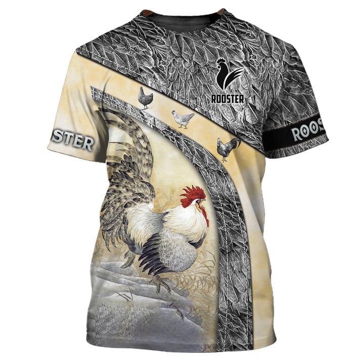 Customized Rooster Mexican 3D All Over Print Shirt/ Mexican Shirt For Him/ Rooster Camo Shirts