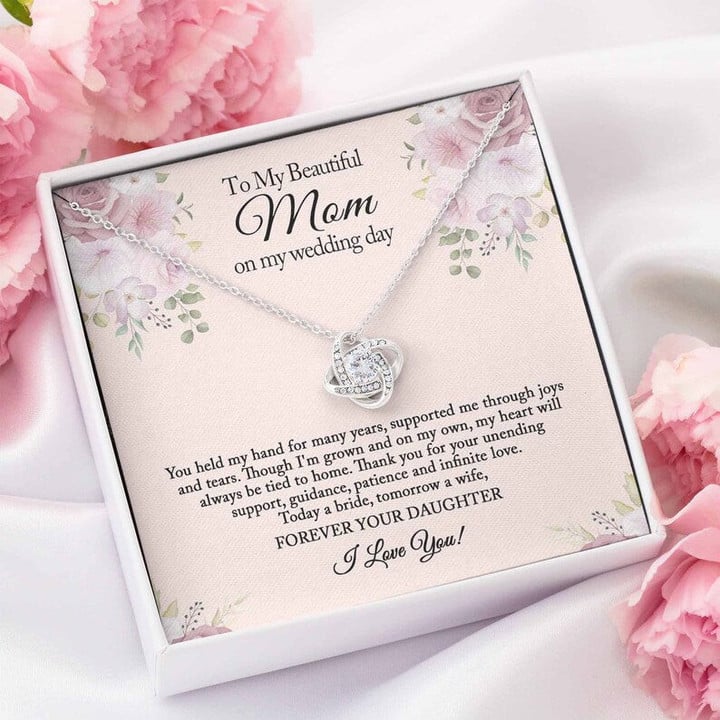 Mother of the Bride Gift from Bride/ To My Mom on My Wedding Day/ Mother of the Bride Necklace