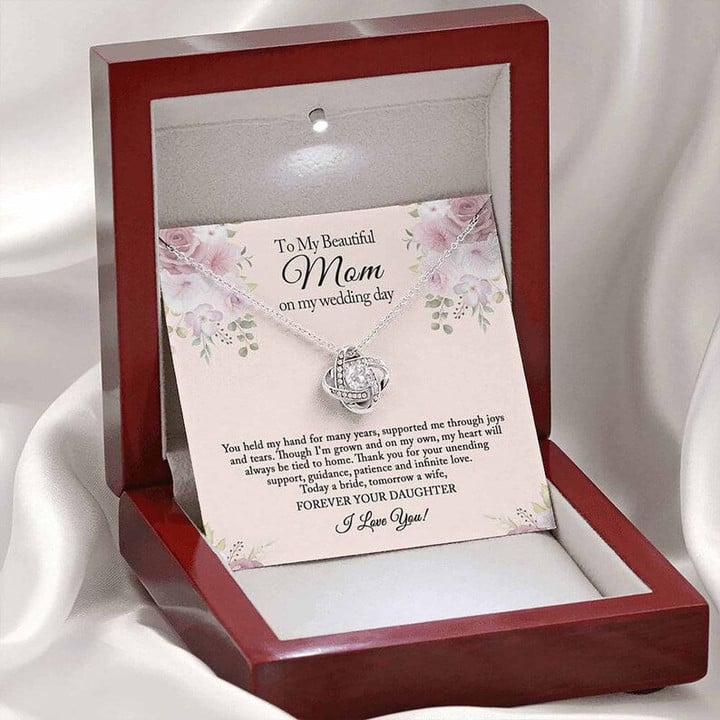 Mother of the Bride Gift from Bride/ To My Mom on My Wedding Day/ Mother of the Bride Necklace