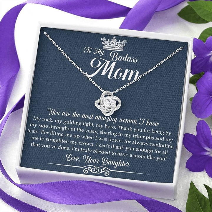 To My Badass Mom Necklace - You are the most amazing woman I know/ Necklace for Mom/ Gift for Birthday