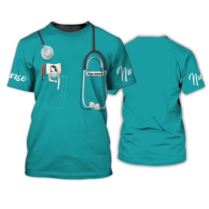 Nurse Tshirt/ Nursing Custom Shirts/ Nurse Personalized Name 3D All Over Print