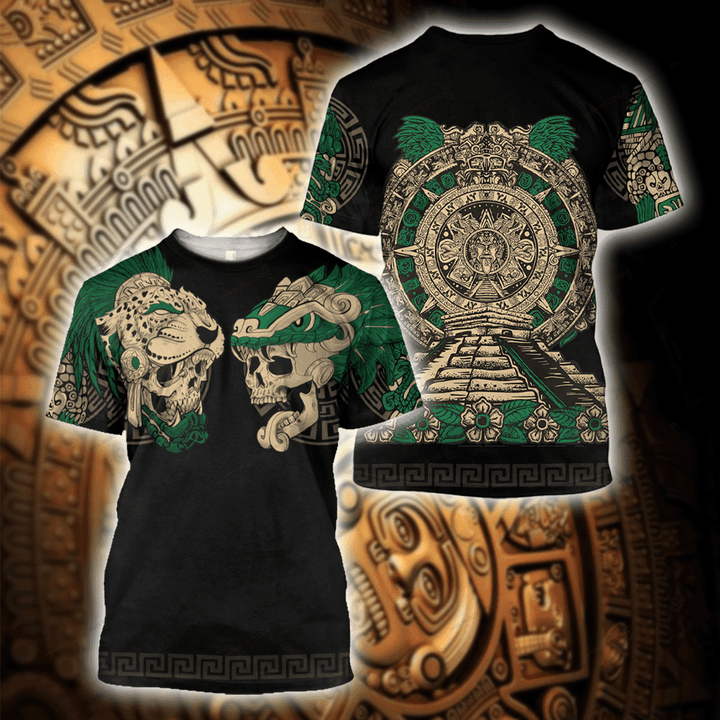 Aztec Maya Mexica Tezcatlipoca Quetzalcoatl Shirts/ Best Gift For Dad Boyfriend Mexico