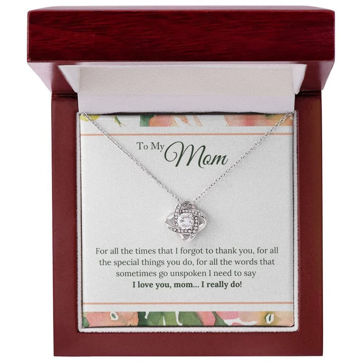 I love you mom necklace/ Mother